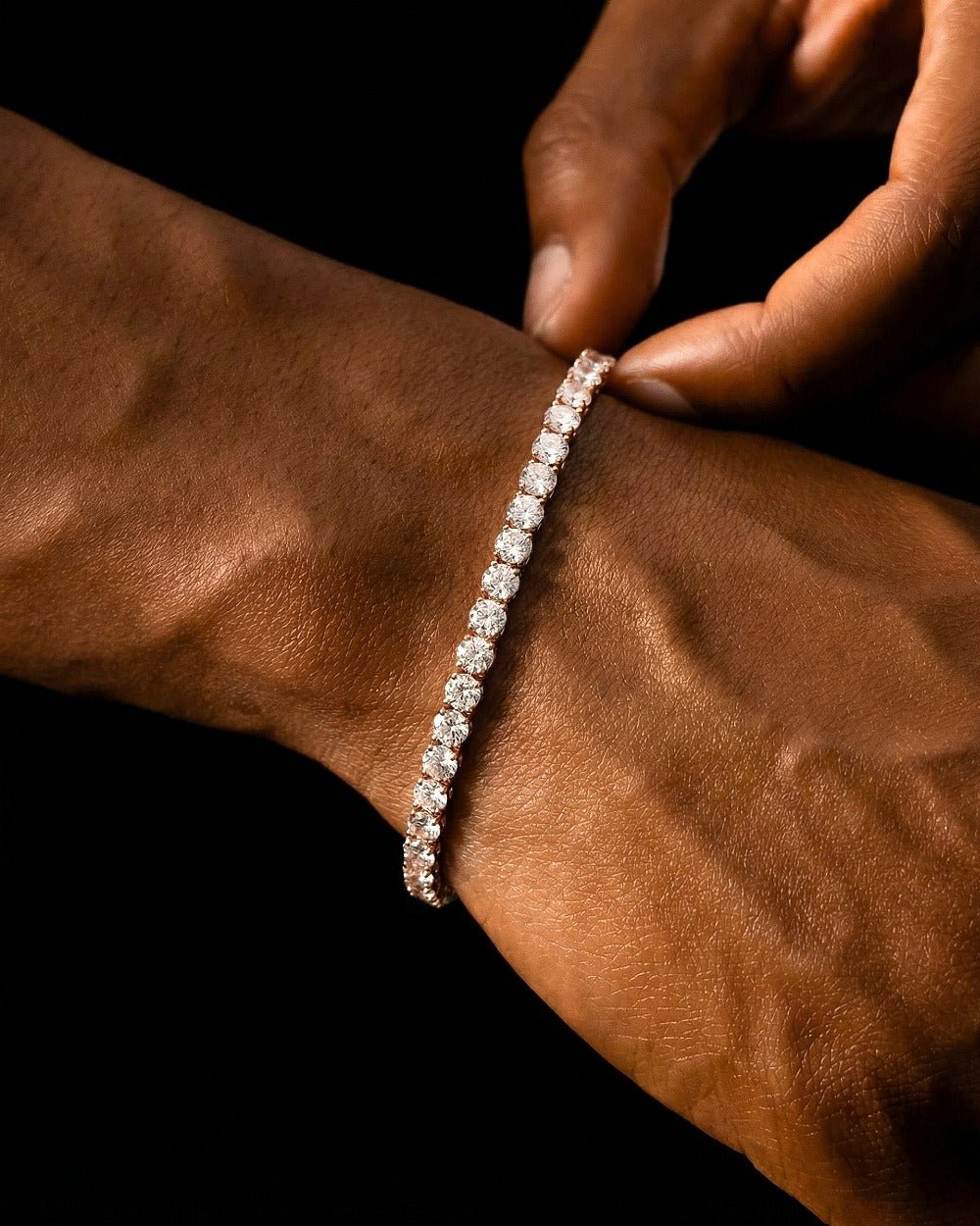 TENNISBOY BRACELET. - 5MM ROSE GOLD - Drippy Amsterdam