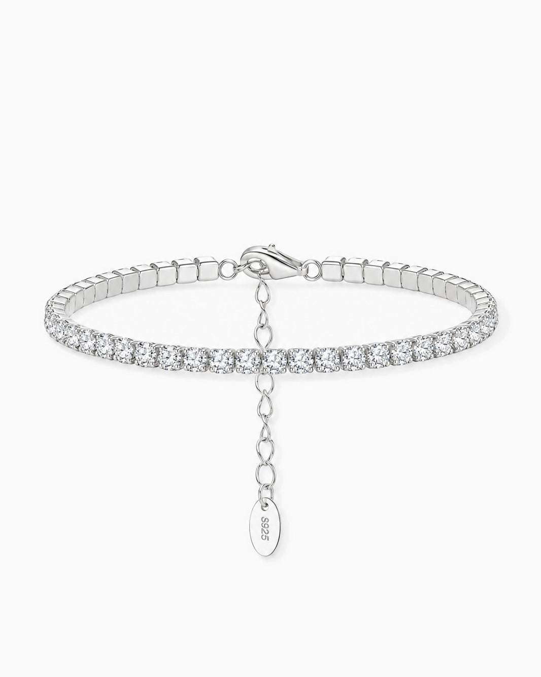 WHITE ICE BRACELET. - 3MM 925