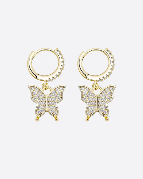 White Butterfly Drop Earrings for Women and Girls Western Charming Trendy  Party Wear Elegant High Quality