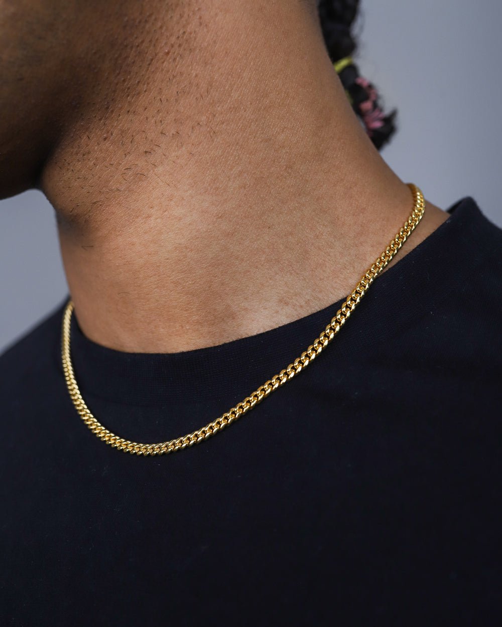CLEAN CUBANA CHAIN. - 4MM 18K GOLD | Drippy Amsterdam