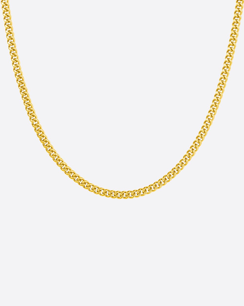 CLEAN CUBANA CHAIN. 4MM 18K GOLD Drippy Amsterdam