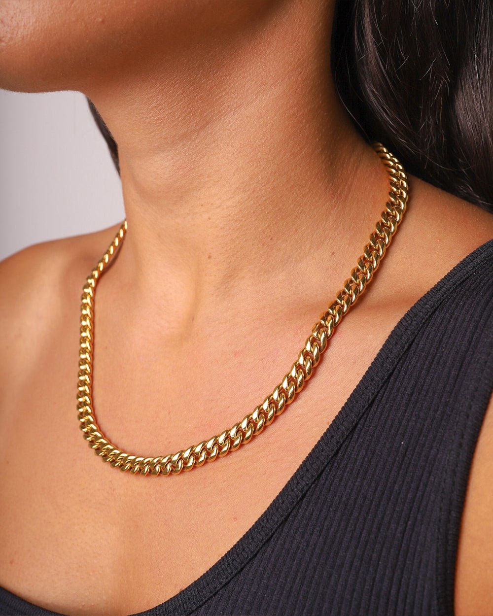 CLEAN CUBANA CHAIN. - 6MM 18K GOLD - Drippy Amsterdam