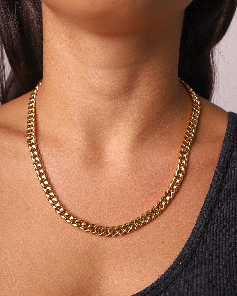 CLEAN CUBANA CHAIN. - 6MM 18K GOLD - Drippy Amsterdam
