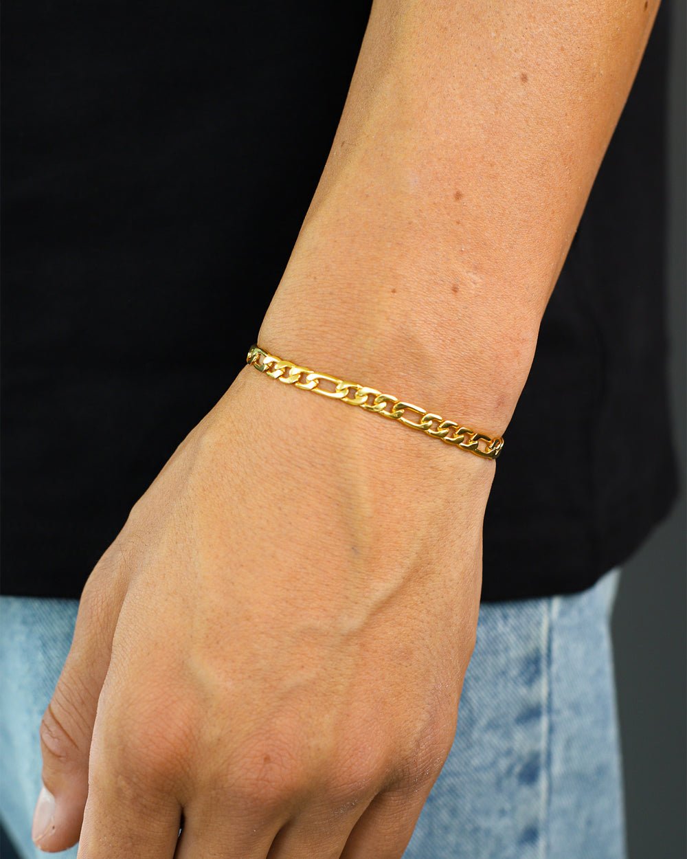 Milanesi And Co Men's 18K Gold Vermeil 5mm Figaro Chain Bracelet |  Bloomingdale's