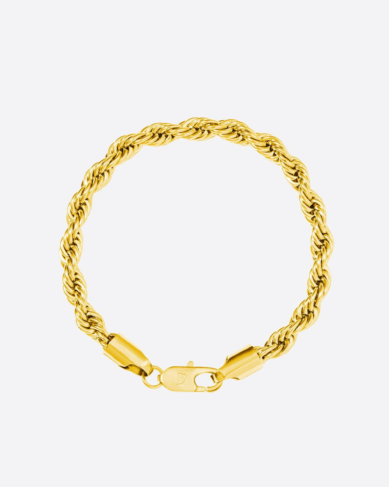CLEAN ROPE BRACELET. 6MM 18K GOLD Drippy Amsterdam