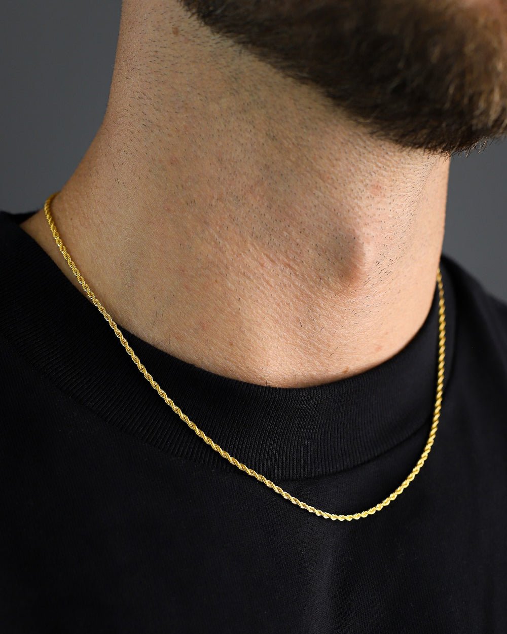 CLEAN ROPE CHAIN. - 2MM 18K GOLD - Drippy Amsterdam
